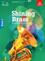 ABRSM Shining Brass Book 2 Part Book 2CDs Grades 4 5 Brass Instruments Sheet Music 2 x CD