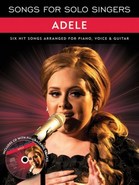 Songs For Solo Singers: Adele. PVG Sheet Music, CD Cover