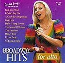 Pocket Songs Backing Tracks CD - Broadway Hits for Alto Cover